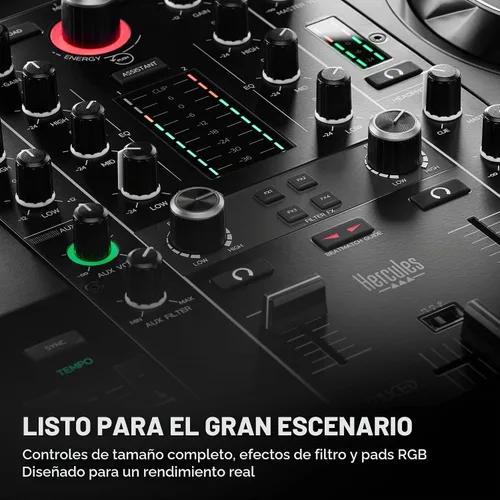 Vista 5 de Hercules DJControl Inpulse 500-2-Deck DJ Controller para Serato y DJUCED
