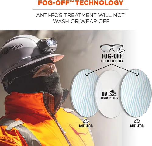 Vista 3 de Ergodyne Skullerz VALI - Gafas de seguridad sin marco, ligeras, antivaho