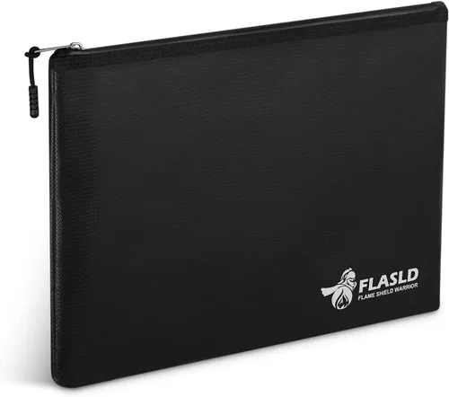 Vista 11 de FLASLD Bolsas de dinero ignífugas, bolsa de billetera ignífuga, bolsa pequeña segura para efectivo, objetos de valor y pasaporte, con revestimiento