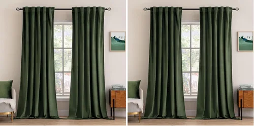 Vista 20 de MIULEE Cortinas de terciopelo de 84 pulgadas de largo, juego de 2 paneles para dormitorio, con pestaña trasera plisada, de lujo, aislamiento