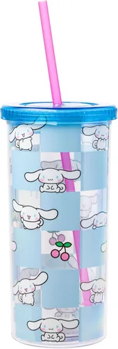 Vista 5 de Silver Buffalo Sanrio Hello Kitty, vaso de acero inoxidable con forma de lata, 11.8 onzas