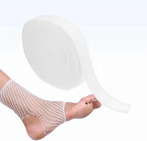 Vista 10 de Fijar vendaje de soporte tubular de red elástica, vendaje quirúrgico para heridas, medias de algodón médico, 10 yardas de largo, transpirable