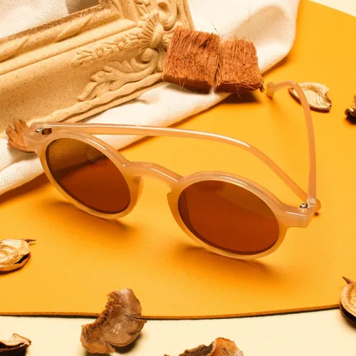 Vista 7 de Xpectrum Gafas de sol ligeras unisex pequeñas redondas hippie, marco de plástico circular, estilo retro Lennon, gafas bohemias