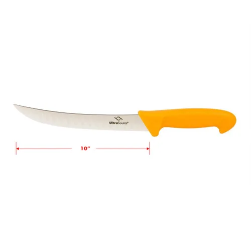 Vista 3 de Cuchillo carnicero UltraSource, de 10", Anaranjado Safety, 1