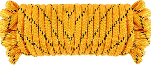 Vista 13 de Wellmax Cuerda de nailon trenzado de diamante, 3/8 pulgadas por 50 pies, color azul, extra fuerte, resistente a la luz solar y a la intemperie