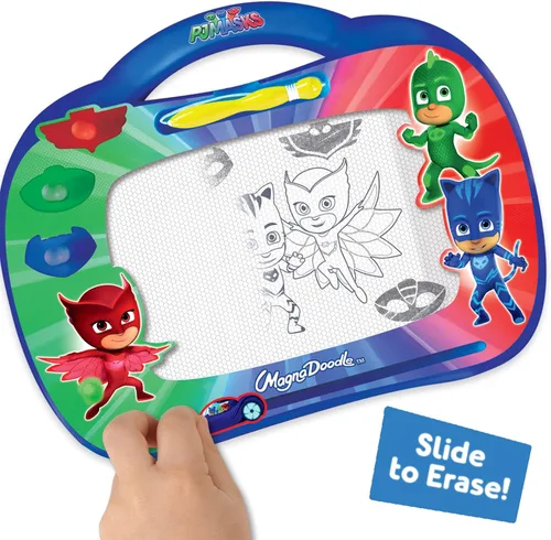 Vista 5 de Cra-Z-Art PJ Masks - Juguete Magnadoodle de viaje, rojo, azul, verde