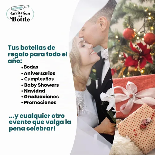 Vista 7 de Invitación en una botella, botellas de plástico y corchos para invitaciones de mensajes de botella, anuncios, manualidades, recuerdos de fiesta