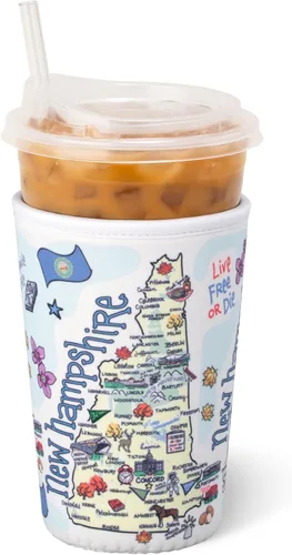 Vista 35 de Swig Life Funda Mediana para Taza de Café Helado Coolie, Funda Aislante de Taza de Café Helado Estándar de 22oz con Asa, Funda Aislante de Neopreno