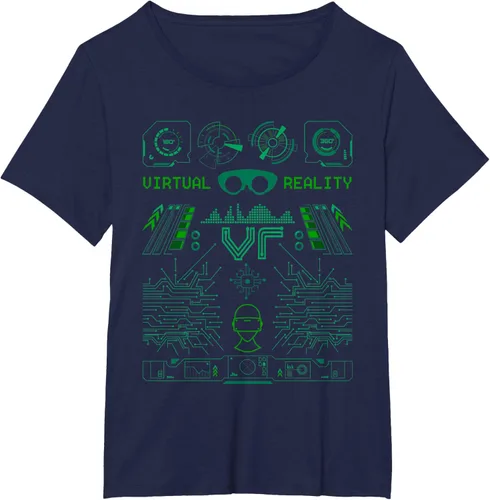 Vista 11 de Camiseta de realidad virtual VR Retro Gamers, Negro, S