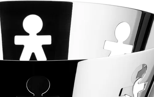 Vista 3 de A di Alessi "Girotondo" Pierced Basket
