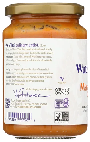 Vista 6 de Watcharee's Salsa de curry tailandés, Massaman, 11.5 onzas líquidas