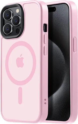 Vista 52 de Tigowos Funda magnética para iPhone 15, resistente a las caídas, sensación de piel mate, a prueba de golpes, ajuste delgado para iPhone 15, negro