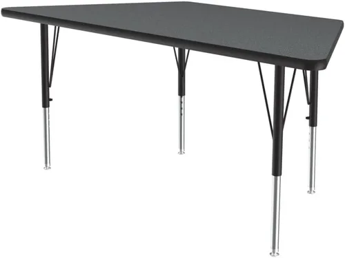 Vista 5 de Correll - Mesa rectangular de actividades para el aula de 24 x 36 pulgadas, altura ajustable (19-29 pulgadas), parte superior de nogal colonial