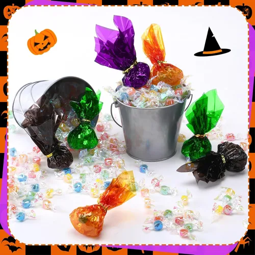 Vista 3 de Outus 104 hojas de celofán de colores de celofán de regalo para filtrar luces, manualidades, embalaje, regalos pequeños, envoltura de dulces