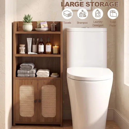 Vista 3 de Gabinete de papel higiénico de la rota con las puertas, gabinete