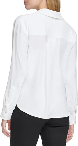 Vista 3 de Calvin Klein Blusa de manga larga para mujer