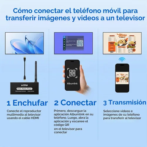 Vista 6 de Reproductor de vídeo USB del reproductor de medios de la publicidad