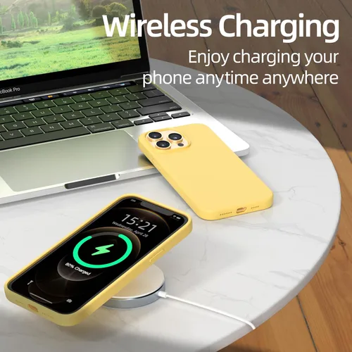 Vista 2 de Funda para iPhone 12 Pro, silicona líquida de alta calidad, funda protectora de cuerpo completo a prueba de caídas
