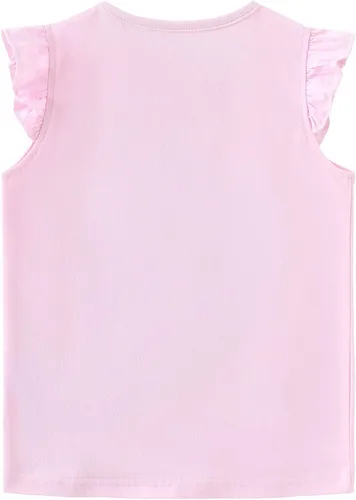 Vista 4 de Conjunto de camiseta sin mangas y shorts para niñas, ropa para verano, set de 2 piezas, 2 a 7 años