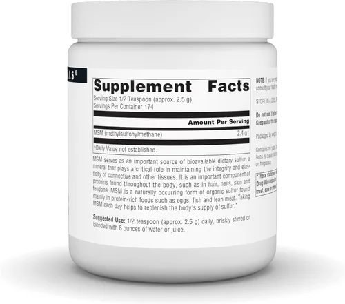 Vista 3 de Source Naturals MSM, (metilsulfonilmetano) - 16 onzas en polvo