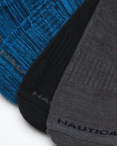 Vista 3 de Nautica Calcetines antideslizantes elásticos y cómodos para hombre paquete de 12