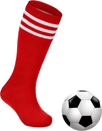 Vista 28 de Zando Calcetines de fútbol para niños, hasta la rodilla, para jóvenes, béisbol, fútbol, sóftbol, niños y niñas, de algodón suave sobre