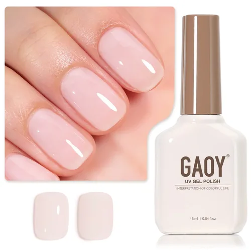 Vista 9 de GAOY - Esmalte de uñas de gel marrón, 16ml de esmalte de gel para quitar por remojo, curado con luz UV para arte de uñas, manicura DIY en casa, 2088