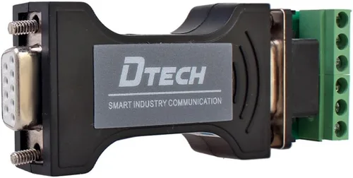 Vista 3 de DTECH Adaptador convertidor de datos de comunicación serie RS232 a RS485 / RS422 tamaño mini