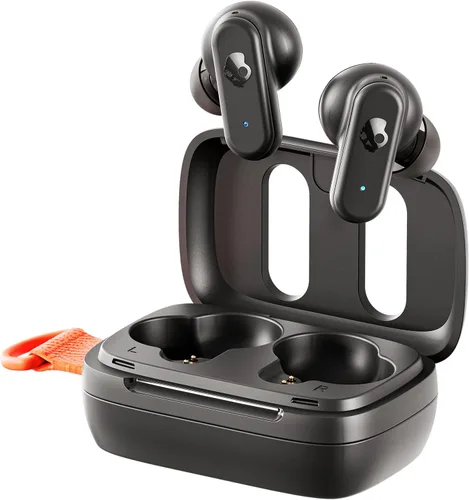 Vista 12 de Skullcandy Dime 3 auriculares inalámbricos, auriculares Bluetooth, ajuste de aislamiento de ruido, batería de hasta 20 horas, micrófono para iPhone