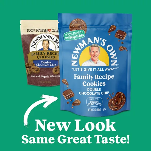Vista 4 de Newman's Own Family Recipe Cookies – Hechas con harina orgánica y azúcar orgánica – Kosher – Sin jarabe de maíz alto en fructosa o sabores