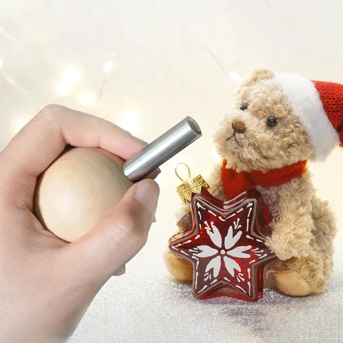 Vista 7 de UPTTHOW Herramienta auxiliar para fijar ojos y arandelas de seguridad, ojos y narices de muñeca para amigurumi, ojos de oso arreglar, utensilios
