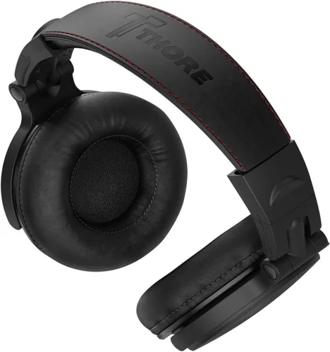 Vista 8 de Thore Auriculares sobre la oreja para iPhone con conector Lightning (certificado Apple MFi) – Auriculares de estudio con monitor DJ de estudio