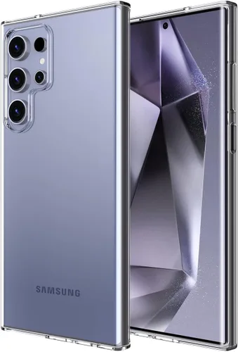 Vista 7 de Funda de silicona transparente para Samsung Galaxy S22 Ultra. Delgada