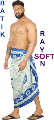 Vista 3 de LA LEELA Sarong Bath Hawaiian Pareo Wraps para hombre