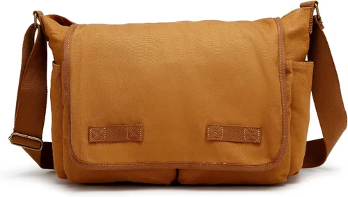 Vista 4 de Sechunk Bolso de mensajero grande de lona Bolso de hombro Bolso cruzado Bolso cruzado