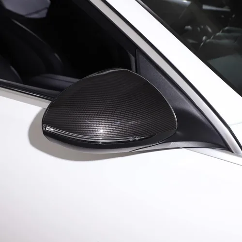 Vista 5 de TINKI - Cubierta para espejo retrovisor de puerta lateral izquierda y derecha compatible con Mercedes-Benz W206 Clase C 2022 2023, para Fibra