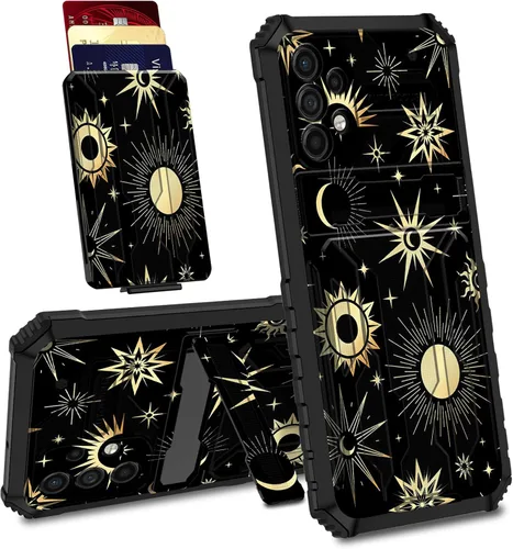 Vista 24 de BVDIKMI Funda para Samsung Galaxy A32 5G con ranura desmontable para tarjetero, soporte híbrido, de doble capa, resistente, a prueba de golpes