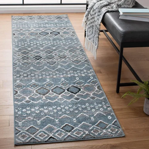 Vista 41 de SAFAVIEH Amsterdam Collection Alfombra Decorativa - 2.3 pies x 4 pies, Negro & Multi, Diseño Marroquí Bohemio, Sin Desprendimiento y Fácil Cuidado