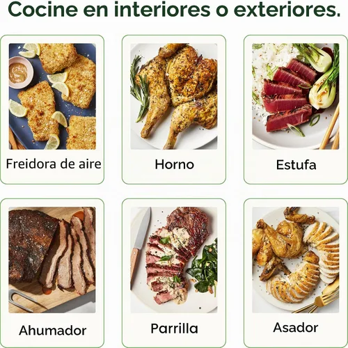 Vista 5 de CHEF iQ Sense - Termómetro inalámbrico inteligente para carne con 2 sondas ultrafinas, termómetro Bluetooth para carne de rango ilimitado