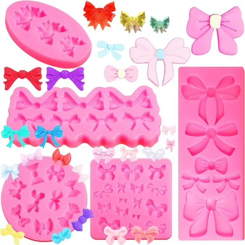Vista 8 de 5 paquetes de moldes barrocos para fondant, bordes barrocos, moldes de silicona para decoración de pasteles