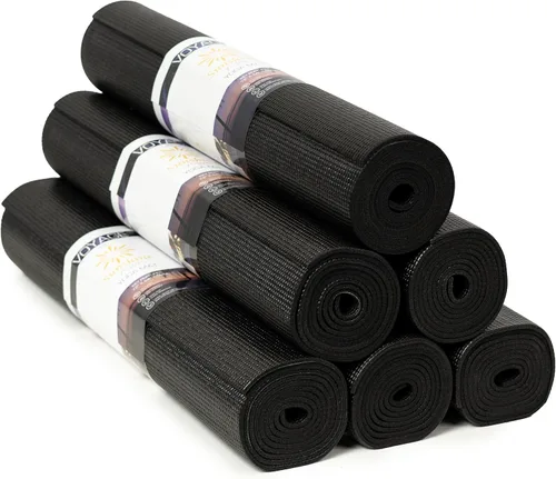 Vista 21 de Voyage - Tapete de yoga a granel, paquete de 6, 72 x 24 pulgadas, esterillas de yoga profesionales para estudio y gimnasio, 0.197 in de grosor