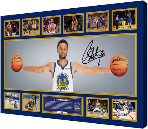 Vista 6 de Póster firmado de baloncesto de la superestrella Jalen Brunson para habitación de niños, fans, decoración de pared del dormitorio, carteles