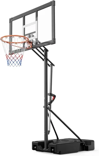 Vista 10 de PEXMOR Aro de baloncesto portátil de 4.92-10 pies con tablero de 44