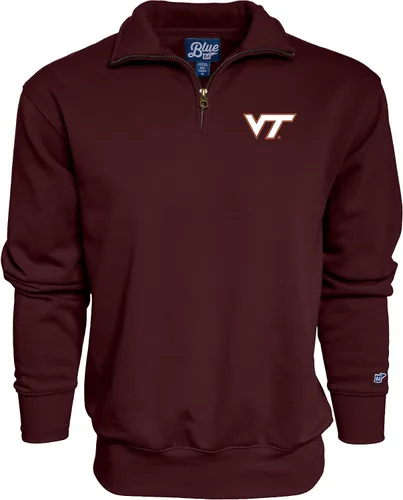 Vista 62 de Blue 84 Sudadera con cremallera de un cuarto para hombre de la NCAA