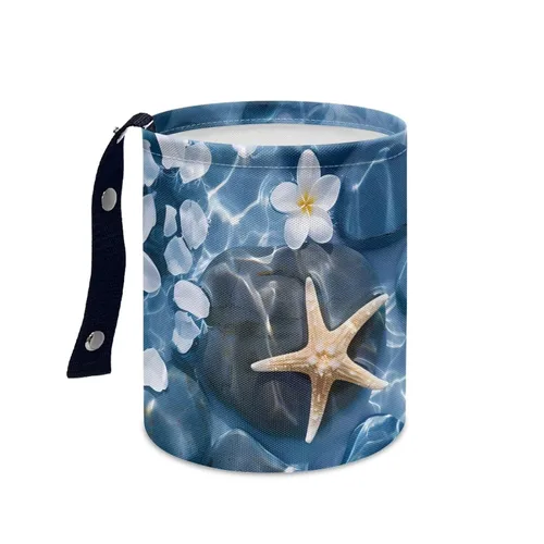 Vista 9 de Papelera portátil con bandera de Estados Unidos, reutilizable, impermeable, multiusos, organizador de coche, artículos esenciales para viajes por
