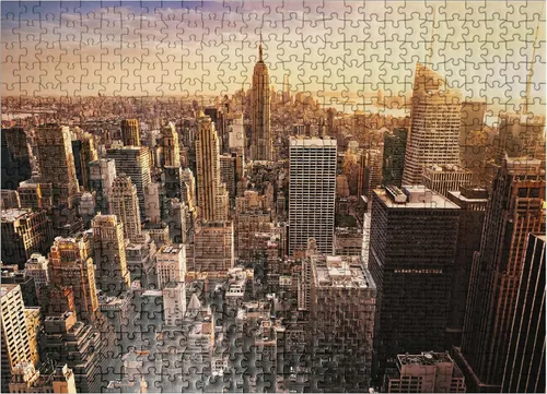 Vista 7 de MyPuzzle Skyline - Nueva York - Rompecabezas prémium de 100 piezas para adultos