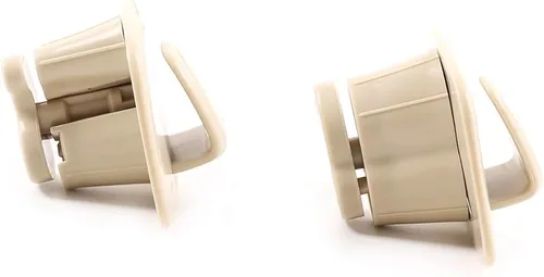 Vista 5 de Ganchos de techo interiores de plástico ABS Percha de ropa Gancho para Volvo V90 S90 XC40 XC60 XC90 2015-2020 2021 2022 (beige)