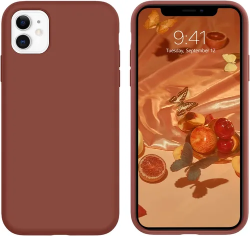 Vista 50 de GUAGUA Funda compatible con iPhone 17 Pro Max de 6.9 pulgadas, silicona líquida, goma de gel suave, delgada, forro de microfibra delgada