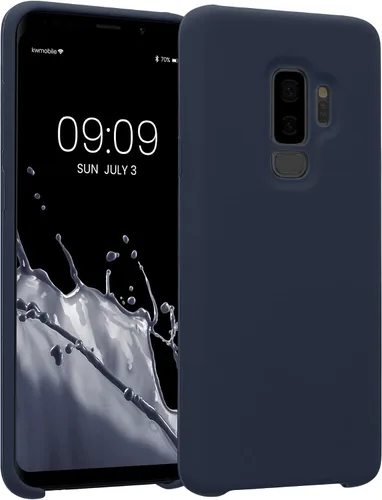 Vista 207 de kwmobile Funda compatible con Samsung Galaxy S9 - Funda de silicona TPU con acabado suave - Blue Reef