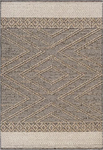 Vista 3 de Livabliss Sarasota - Alfombra moderna de 5 x 7 pies, color negro, (5 x 7 pies)